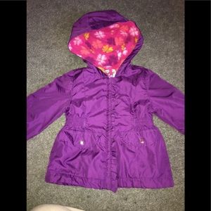 Purple jacket fleece lining